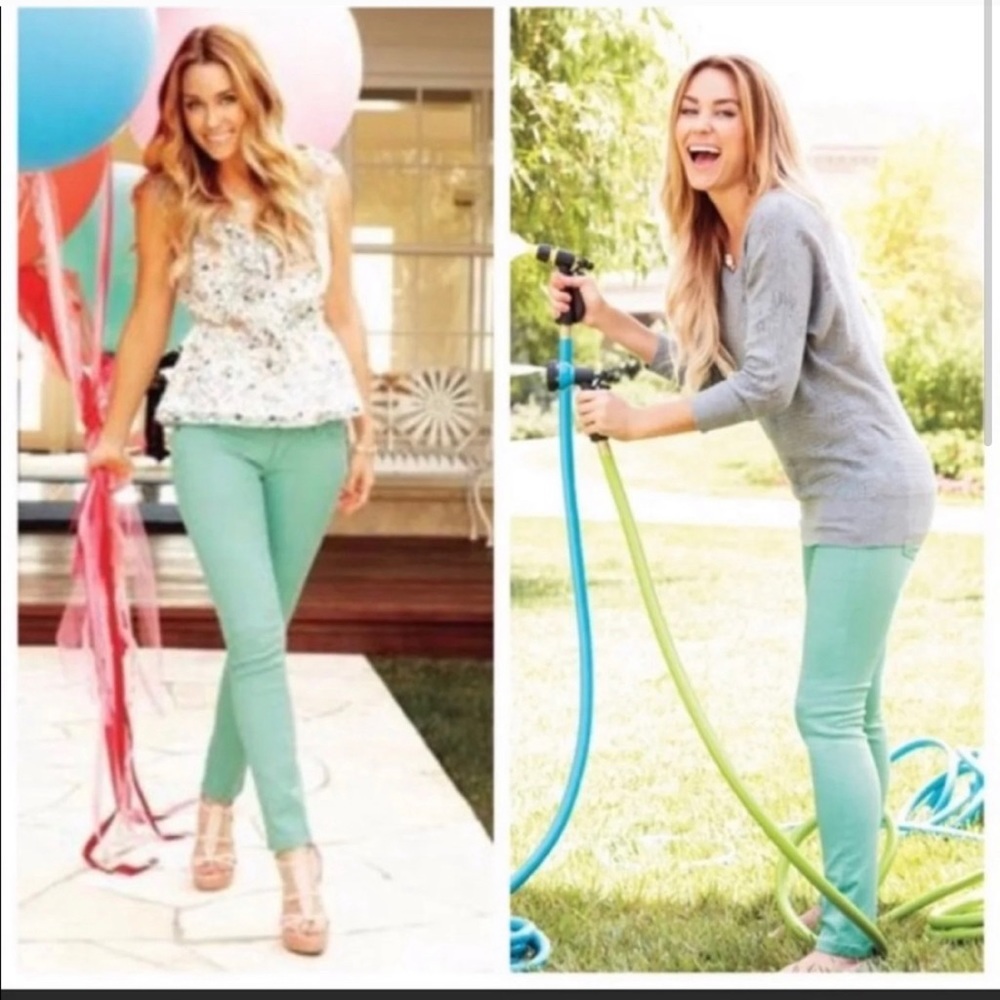 LC Lauren Conrad Mint Green Skinny Jeans